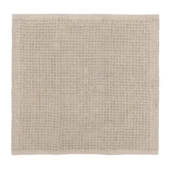 Serviette gaufrée pour le visage en velours de coton bio