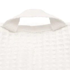 Serviette gaufrée pour les mains en velours de coton bio