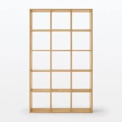 Set de 3 étagères étroites en chêne ‐ 3x5 niveaux (Dont Eco‐part. 5,30€)