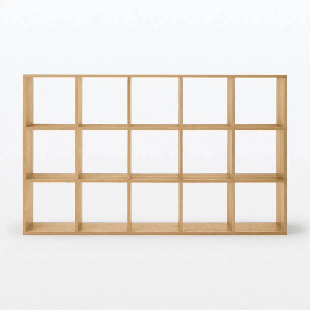 Set de 3 étagères étroites en chêne ‐ 3x5 niveaux (Dont Eco‐part. 5,30€)