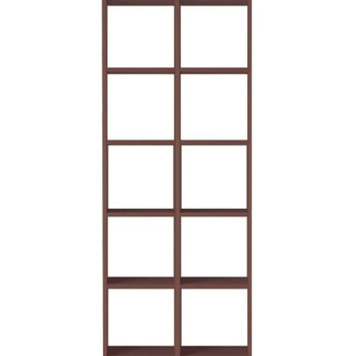 Set de 2 étagères étroites en noyer ‐ 2x5 niveaux (Dont Eco‐part. 5,30 €)