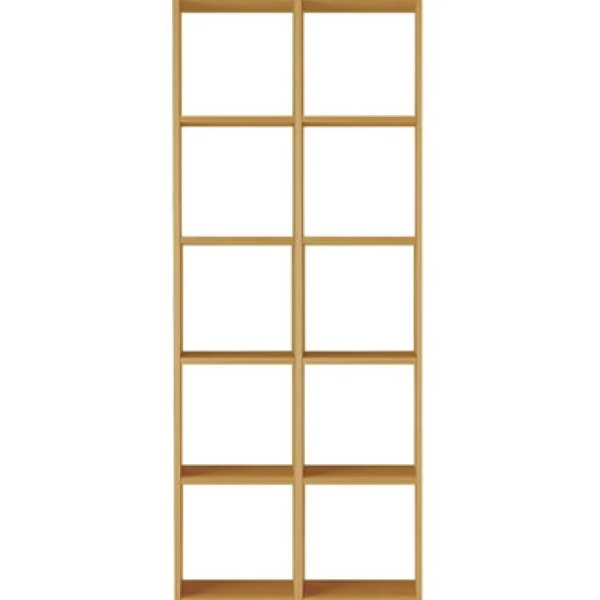 Set de 2 étagères étroites en chêne ‐ 2x5 niveaux (Dont Eco‐part. 5,30 €)