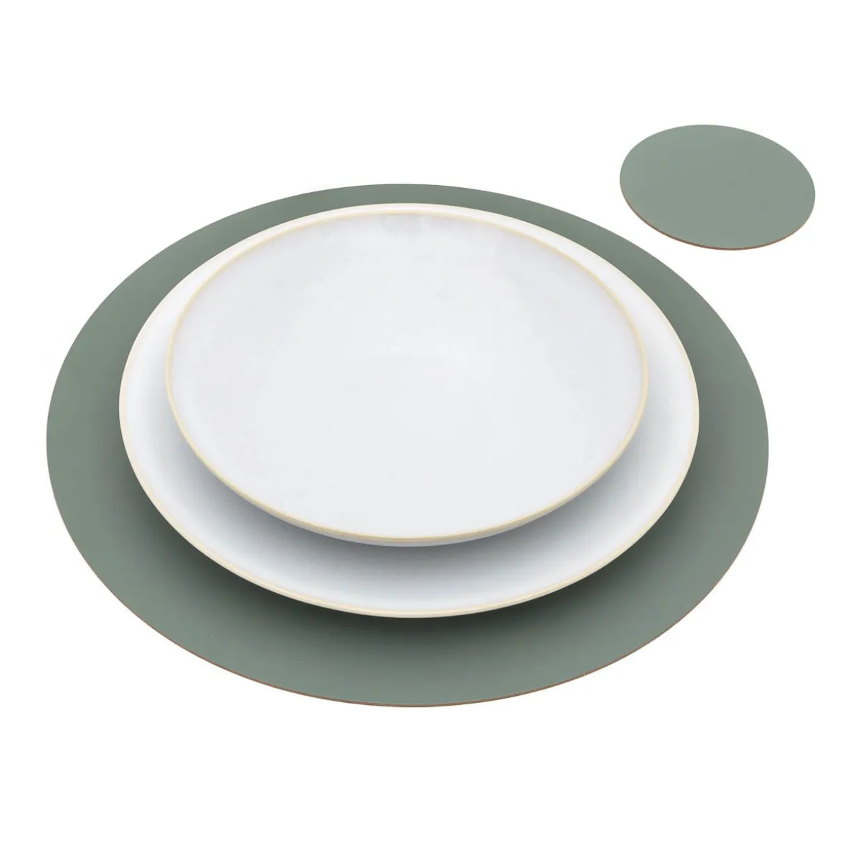 Set de table en cuir recyclé - Eukalyptus