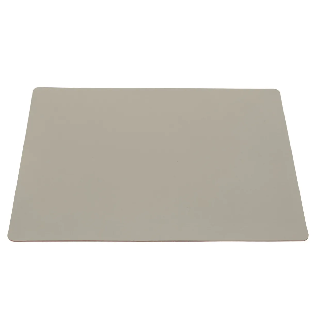 Set de table en cuir recyclé - rectangulaire, Gris Cendré