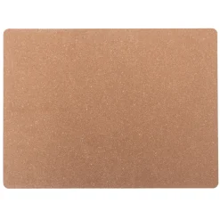 Set de table en cuir recyclé - rectangulaire, Gris Cendré