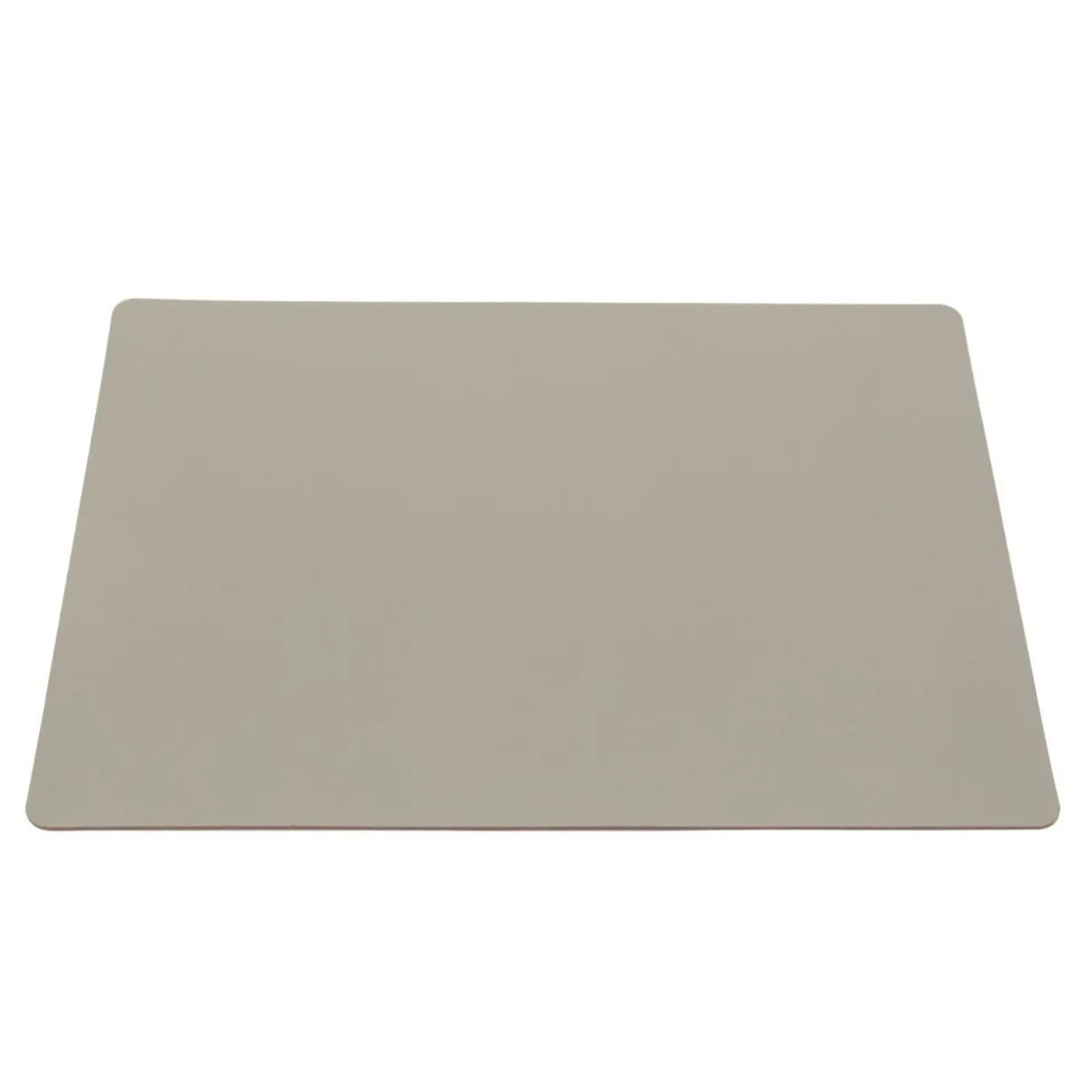 Set de table en cuir recyclé - rectangulaire, Gris Cendré