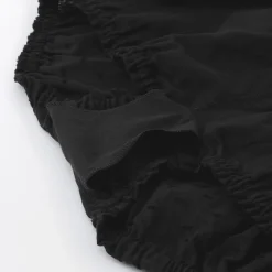 Short ballon en double gaze à pois dobby pour femme