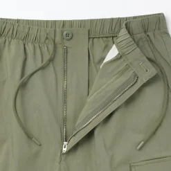 Short cargo en mélange de coton délavé pour homme