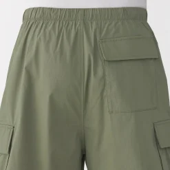 Short cargo en mélange de coton délavé pour homme