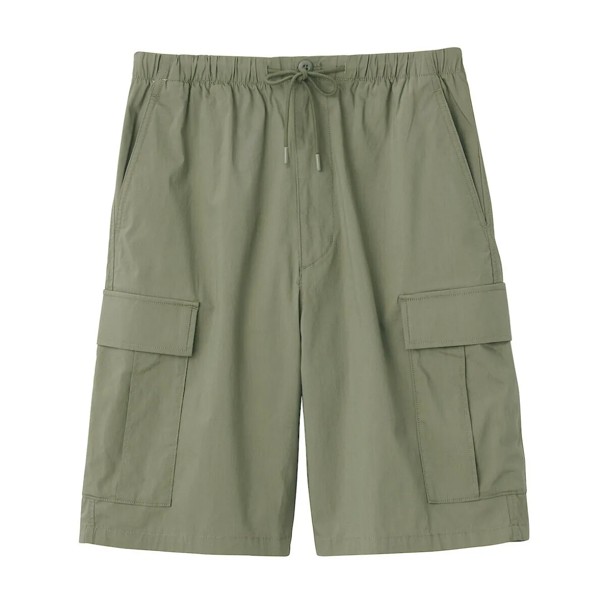 Short cargo en mélange de coton délavé pour homme