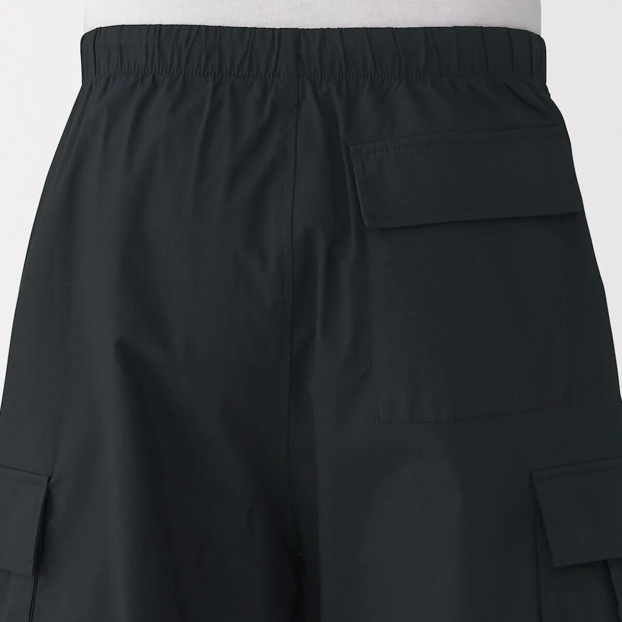 Short cargo en mélange de coton délavé pour homme