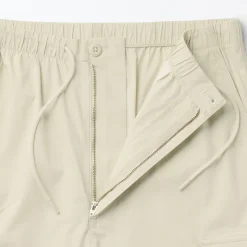 Short cargo en mélange de coton délavé pour homme
