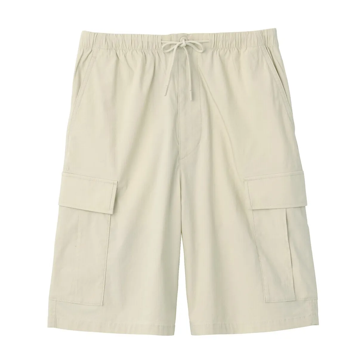 Short cargo en mélange de coton délavé pour homme