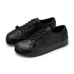 Sneakers basses en cuir pour femme