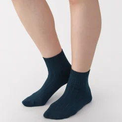 Socquettes à côtes extensibles à angle droit pour femme