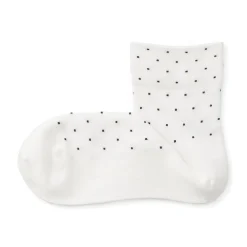 Soquettes à pois et à bordures confortables pour femme