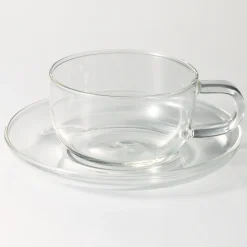 Sous‐tasse en verre résistant