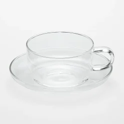 Sous‐tasse en verre résistant