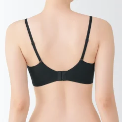 Soutien‐gorge sans armature en mélange de coton avec maintien latéral pour femme