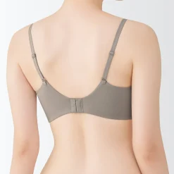 Soutien‐gorge sans armature en mélange de coton avec maintien latéral pour femme