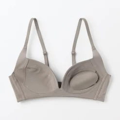 Soutien‐gorge sans armature en mélange de coton avec maintien latéral pour femme