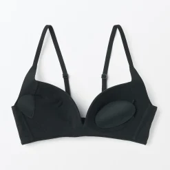 Soutien‐gorge sans armature en mélange de coton avec maintien latéral pour femme
