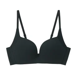 Soutien‐gorge sans armature en mélange de coton avec maintien latéral pour femme