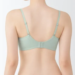 Soutien‐gorge sans armature en mélange de coton avec maintien latéral pour femme