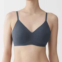 Soutien-gorge sans armature en mélange de coton pour femme