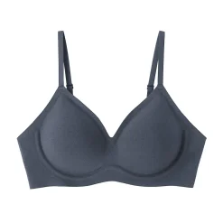 Soutien-gorge sans armature en mélange de coton pour femme