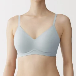 Soutien-gorge sans armature en mélange de coton pour femme