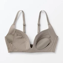 Soutien‐gorge sans armature en mélange de coton avec maintien latéral pour femme