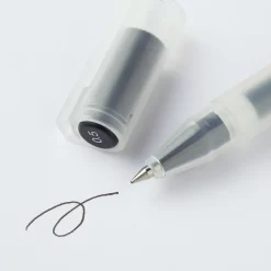 Stylo à bille à encre gel noir - 0,5 mm - Lot de 10