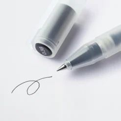 Stylo à bille à encre gel noir - 0,38 mm - Lot de 10