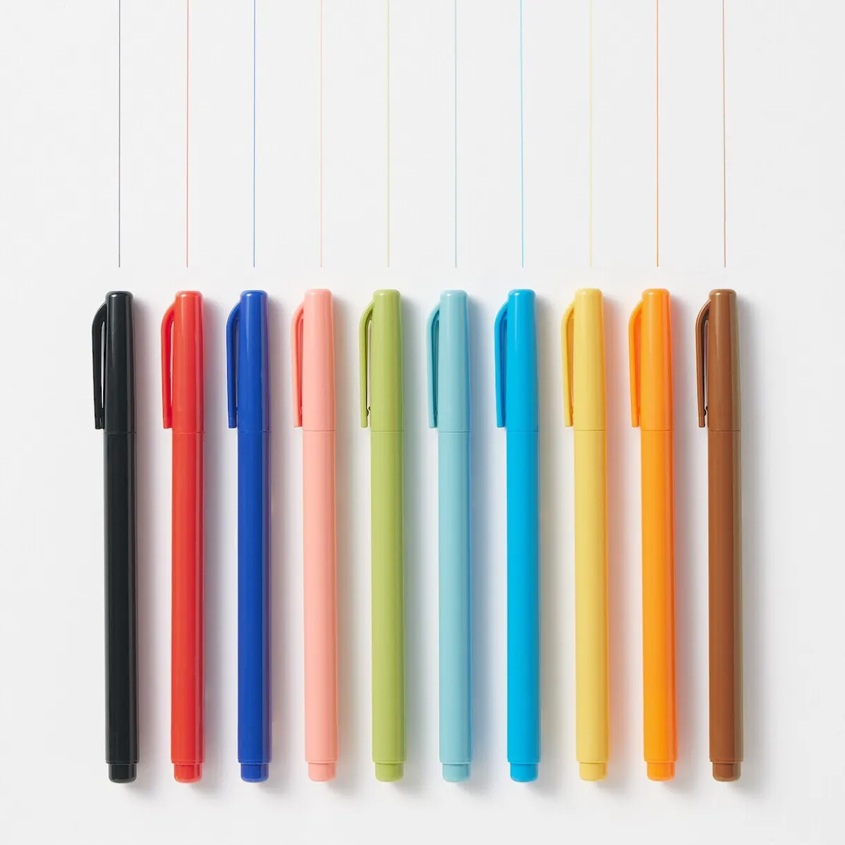 Stylo à encre à base d’eau, pointe fine - 0,5 mm, Noir