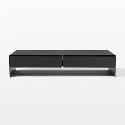 Support d'écran en acier avec tiroir ‐ large