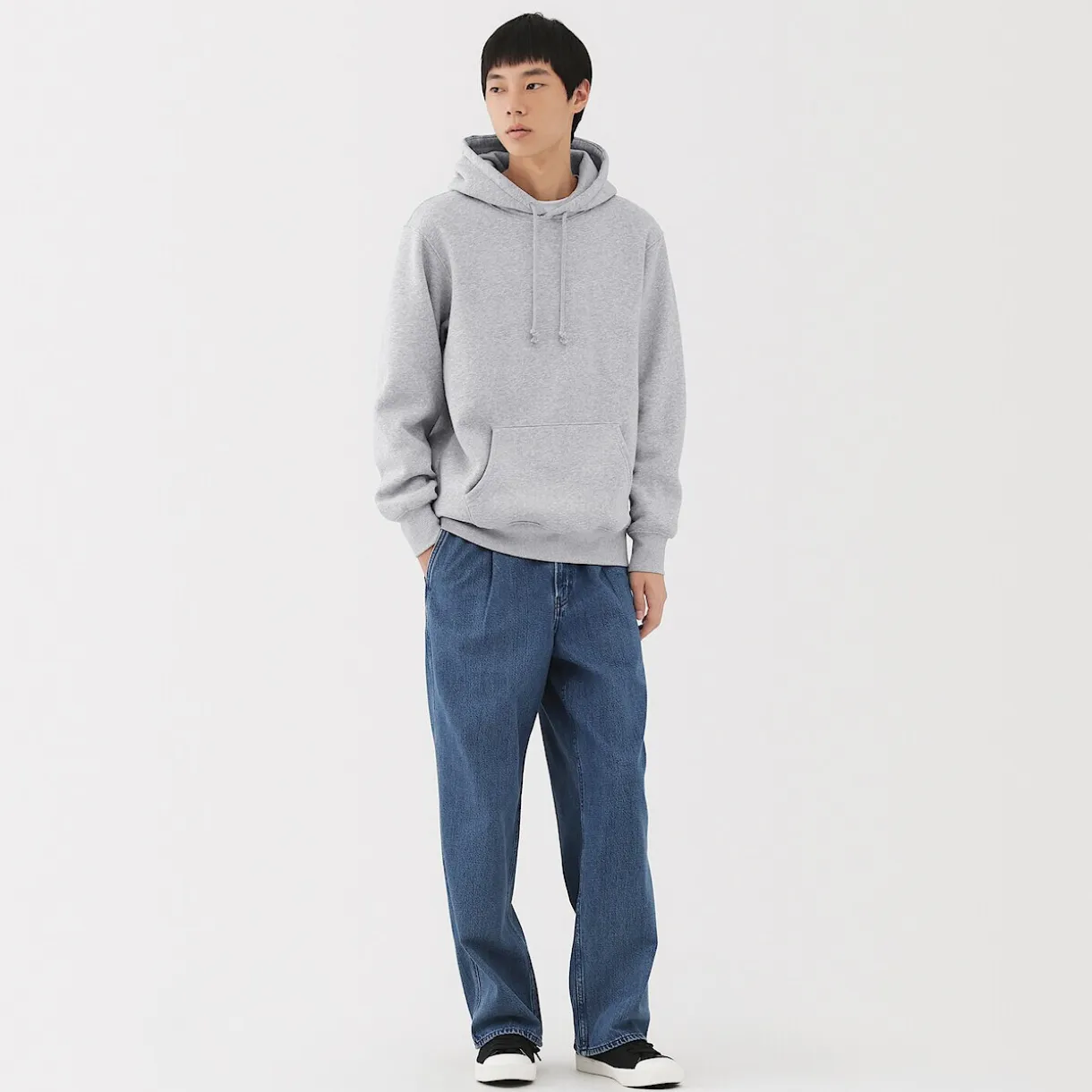 Sweatshirt à capuche en coton mélangé pour homme