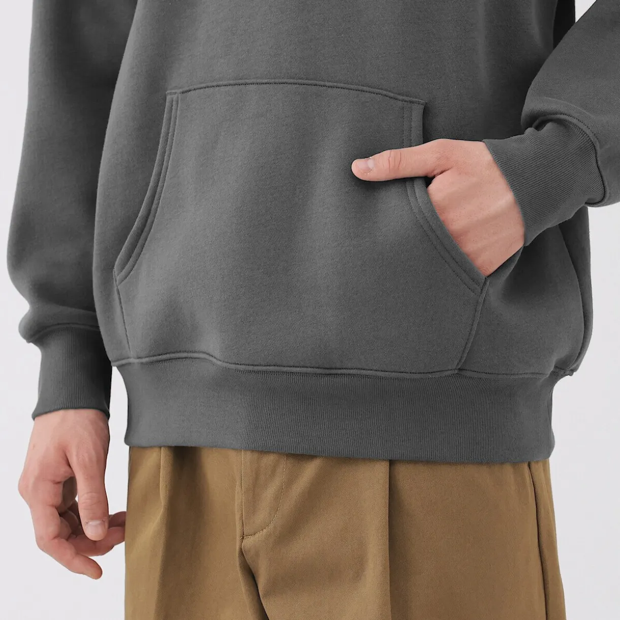 Sweatshirt à capuche en coton mélangé pour homme
