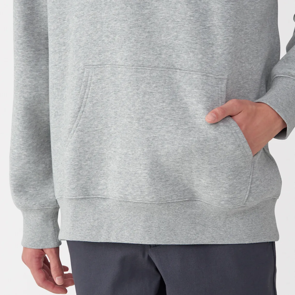 Sweatshirt à capuche en coton mélangé pour homme