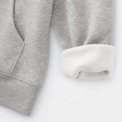 Sweat-shirt à capuche zippé en coton mélangé pour femme