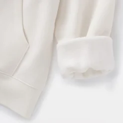 Sweat-shirt à capuche zippé en coton mélangé pour femme