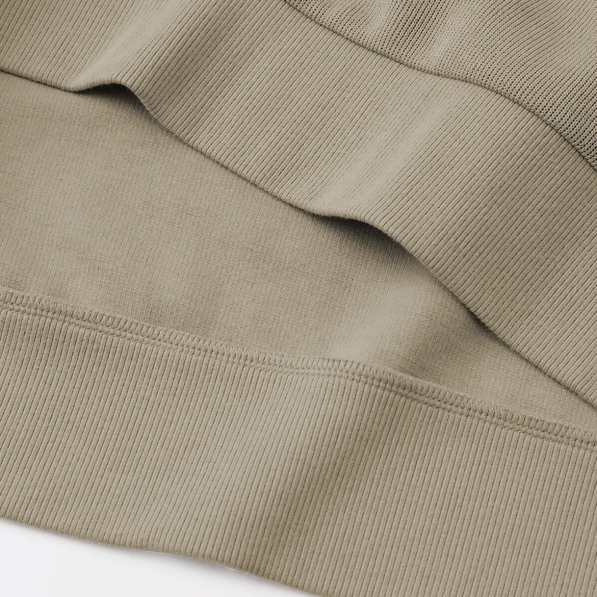 Sweat-shirt à col ras du cou et à double tricot pour homme