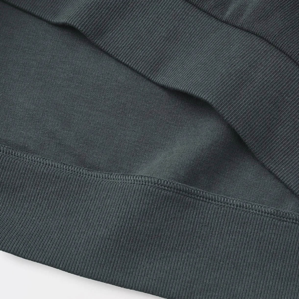 Sweat-shirt à col ras du cou et à double tricot pour homme