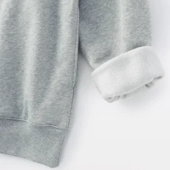 Sweatshirt à demi‐zip en coton mélangé pour homme