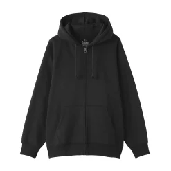 Sweatshirt zippé en coton mélangé à capuche homme