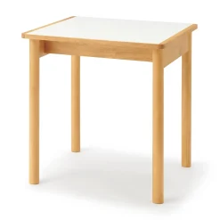 Table en hévéa avec plateau mélaminé carrée ‐ S