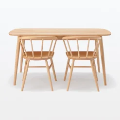 Table en être massif à pieds arrondis ‐ Moyenne