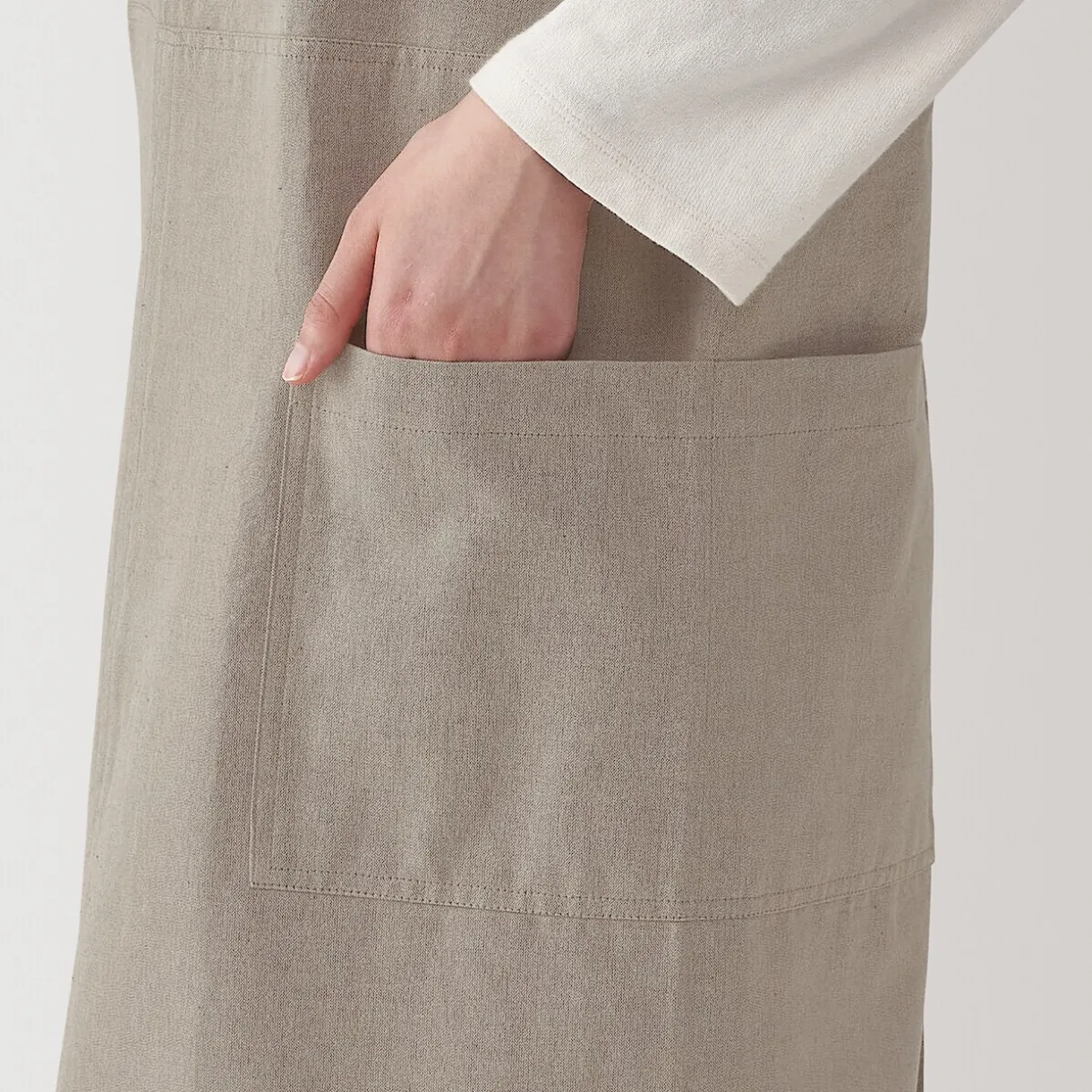 Tablier croisé dans le dos en coton