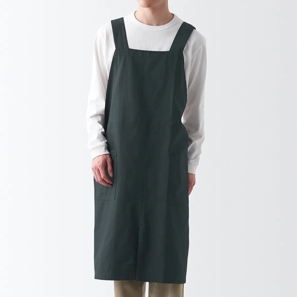 Tablier croisé dans le dos en coton