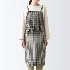 Tablier croisé dans le dos en lin